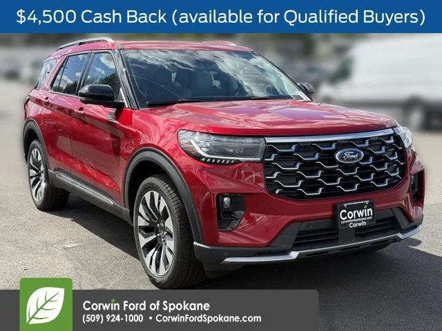 New 2026 Rapid Red Metallic Tinted Clearcoat Ford Platinum image 1