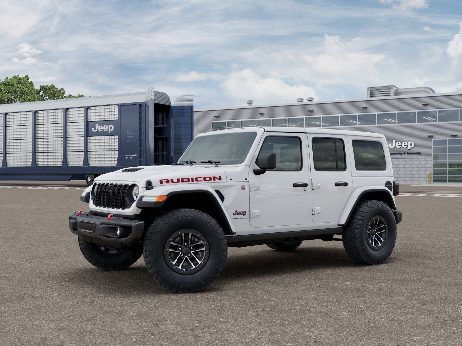 New 2026 Bright White Clearcoat Jeep Rubicon X image 2