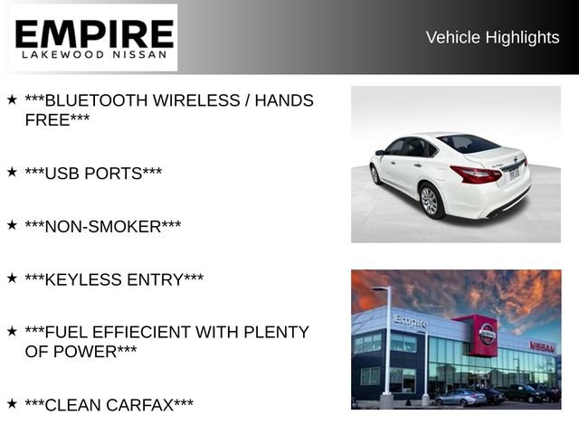 Used 2017 Nissan Altima S with VIN 1N4AL3AP6HN349483 for sale in Lakewood, CO