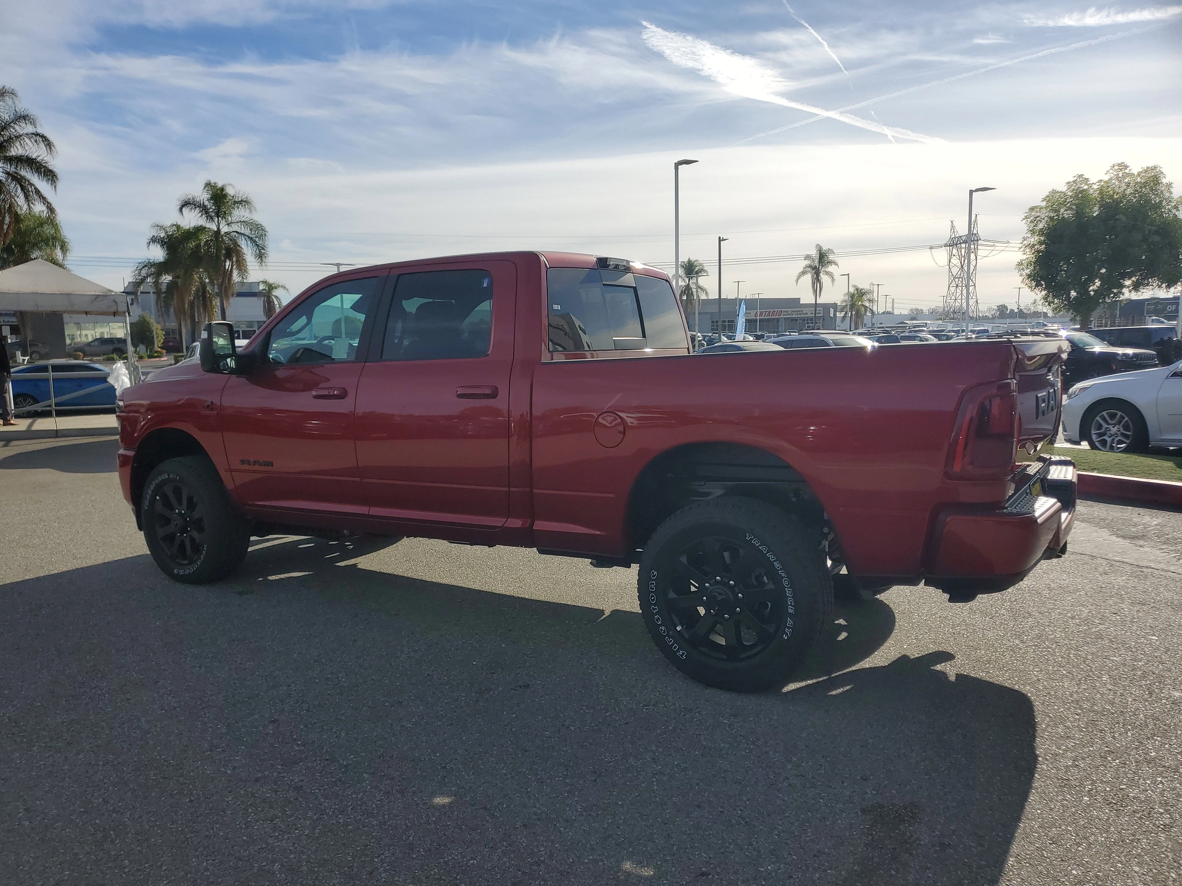 New 2026 Molten Red Pearl-Coat Exterior Paint RAM Laramie image 6