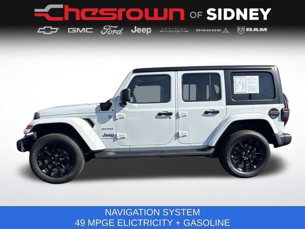 Used 2023 White Jeep Sahara 4xe image 2