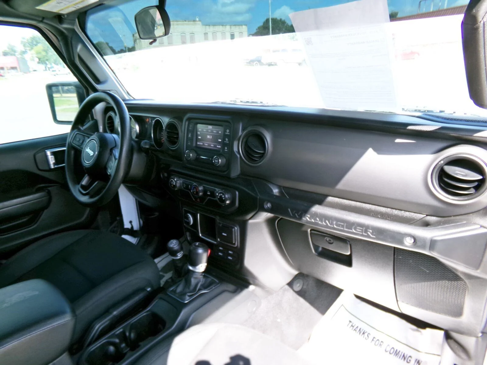 Used 2021 Bright White Clearcoat Jeep Sport image 15