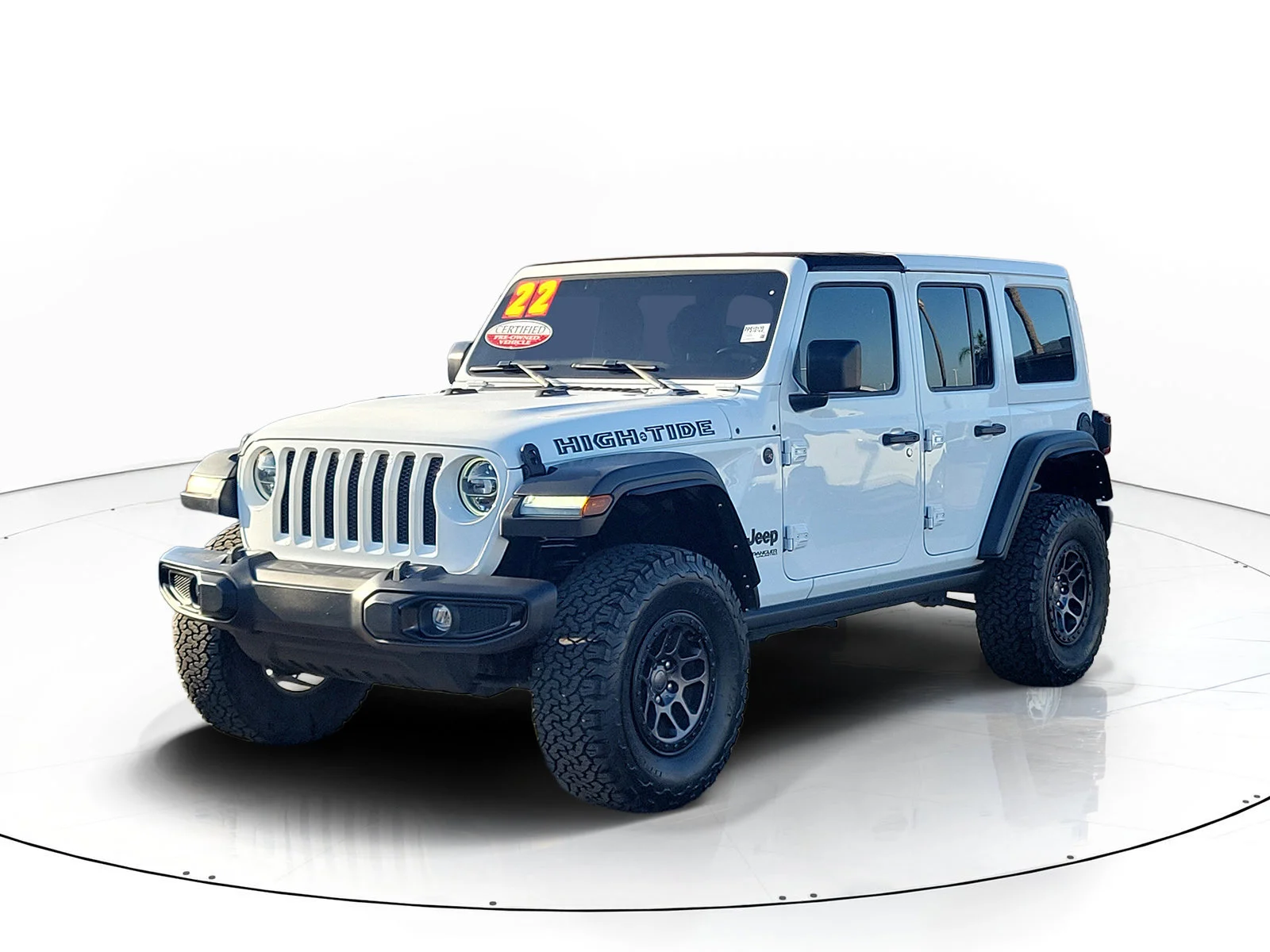 Used 2022 White Jeep Unlimited High Tide image 7