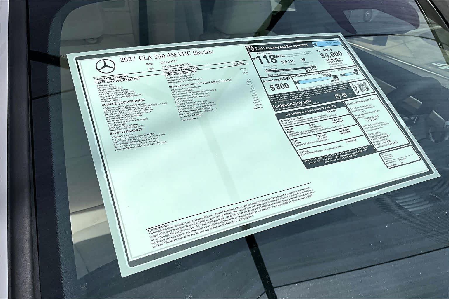 New 2027 MANUFAKTUR Alpine Grey Mercedes-Benz CLA 350 image 15