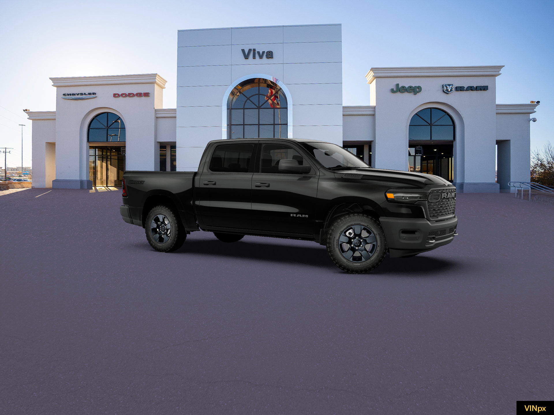 New 2027 Diamond Black Crystal Pearl-Coat Exterior Paint RAM Warlock image 22