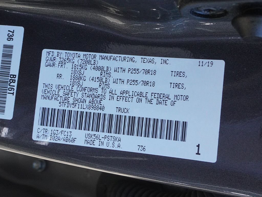 Used 2020 Gray Toyota SR5 image 40