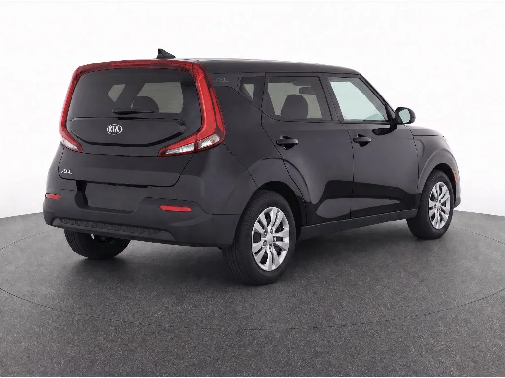 Used 2021 CHERRY BLACK Kia LX image 4