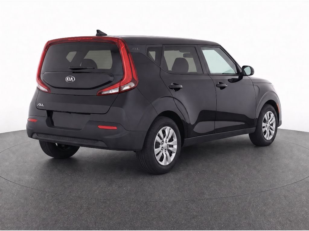 Used 2021 CHERRY BLACK Kia LX image 4