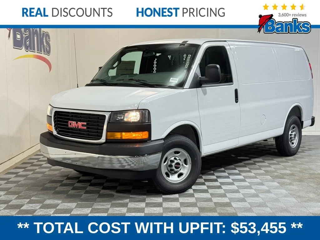 New 2026 Summit White GMC Work Van image 1