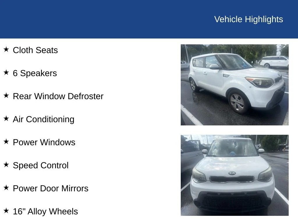 Used 2016 Clear White Kia Base image 4