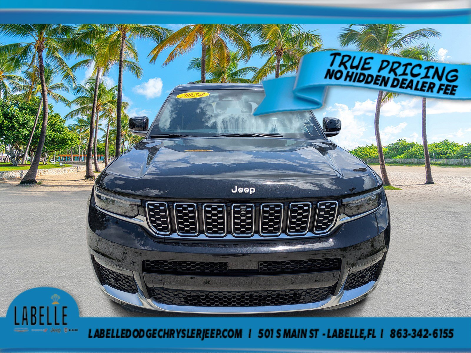 Used 2024 Diamond Black Crystal Pearlcoat Jeep Summit image 7