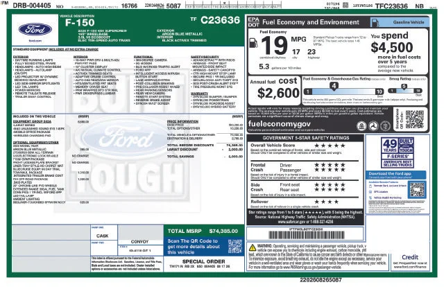 New 2026 Argon Blue Metallic Ford Lariat® image 45