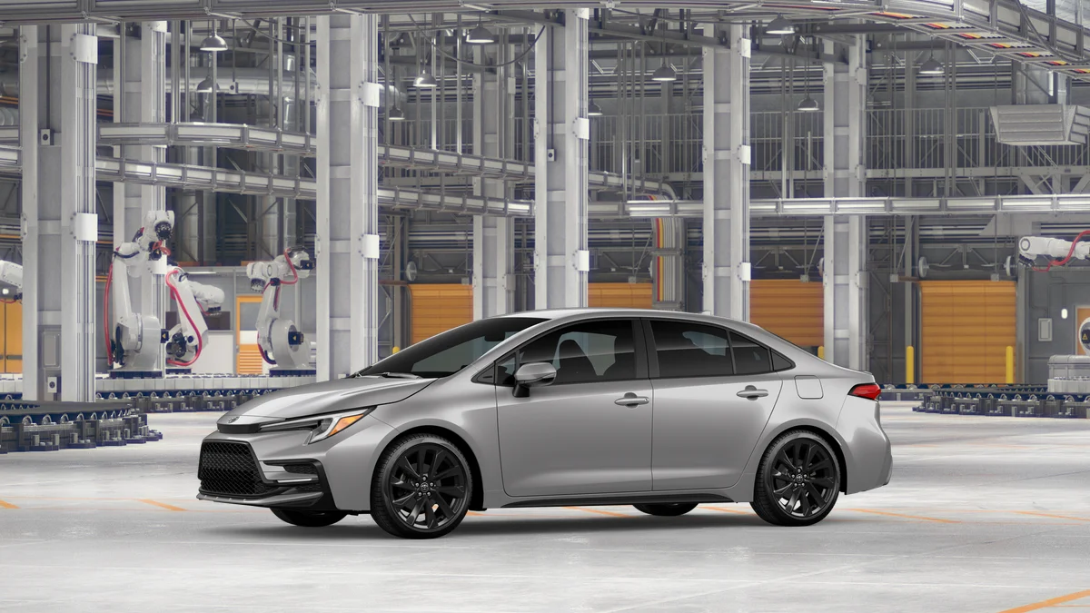 New 2026 Classic Silver Metallic Toyota Hybrid SE image 3