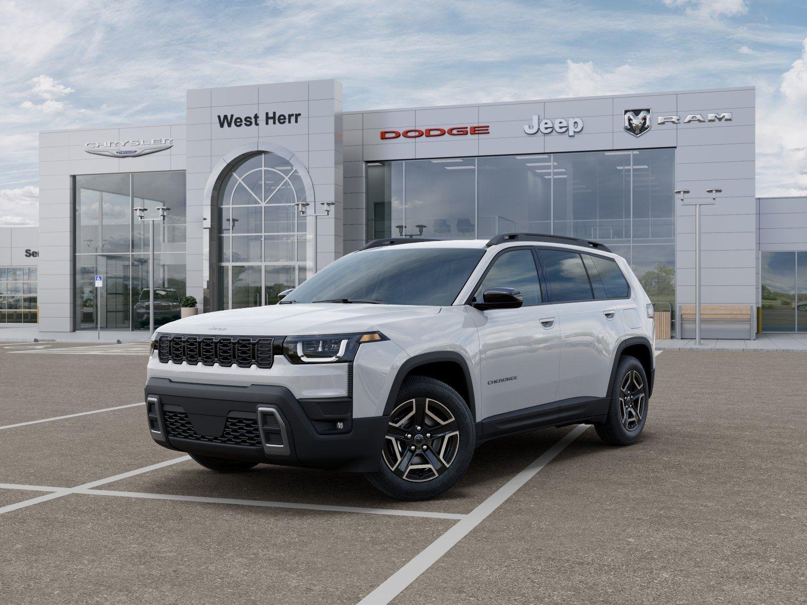 New 2026 Bright White Clear-Coat Exterior Paint Jeep CHEROKEE LAREDO 4X4 image 1