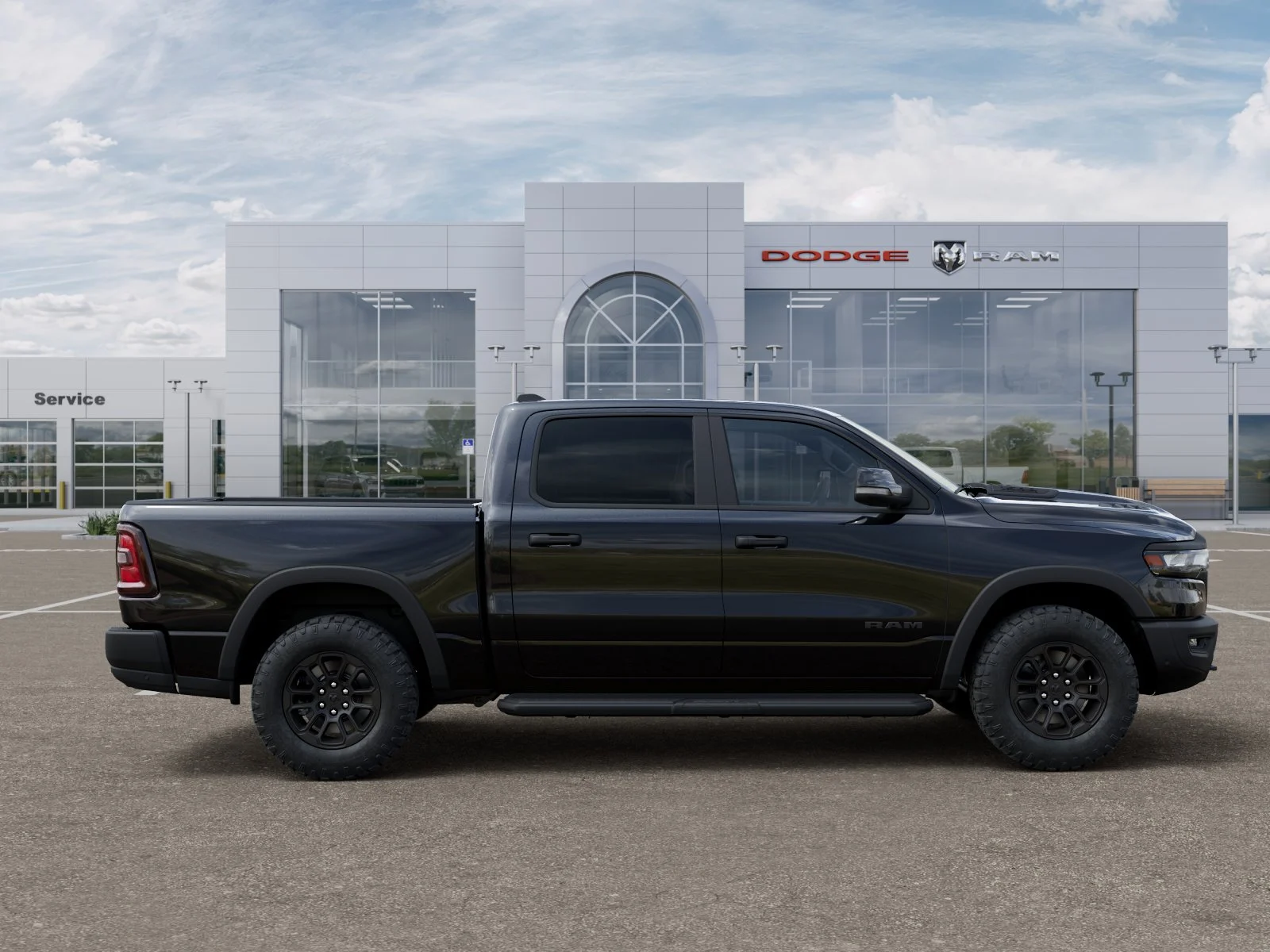 New 2026 Diamond Black Crystal Pearl-Coat Exterior Paint RAM Rebel image 48