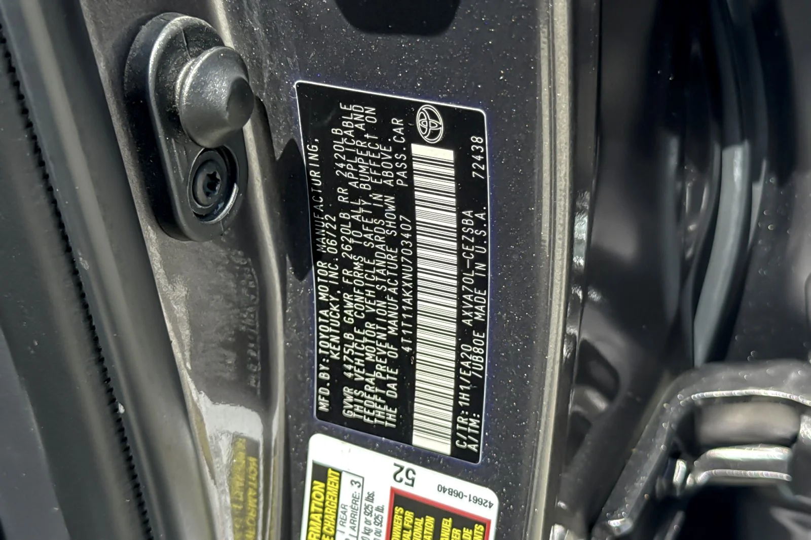 Certified Used 2022 PRE DAWN MICA Toyota SE image 26