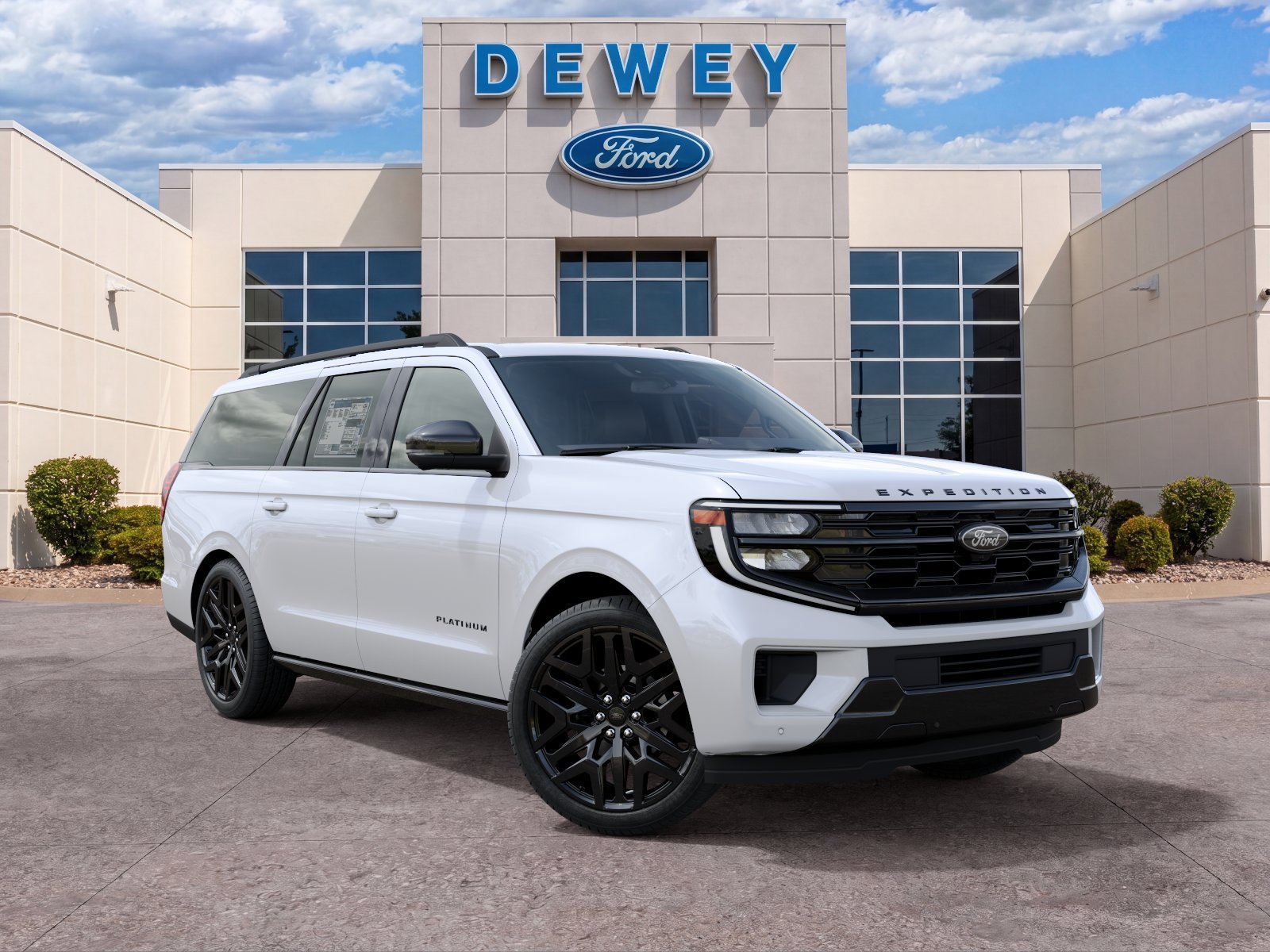 New 2027 Star White Metallic Tri-Coat Ford Platinum image 4