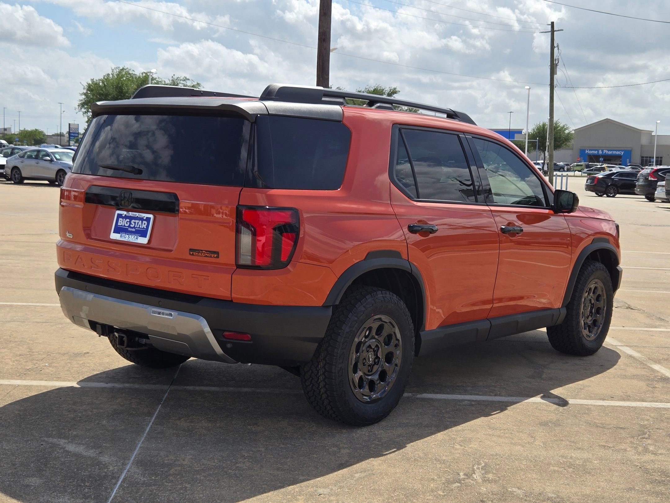 New 2026 Sunset Orange Honda TrailSport Elite Blackout image 4