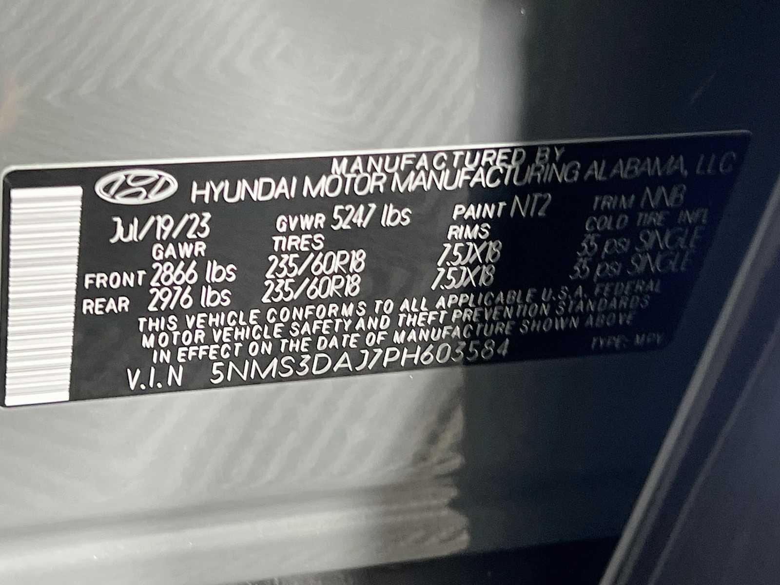Used 2023 Hampton Gray Hyundai SEL image 33