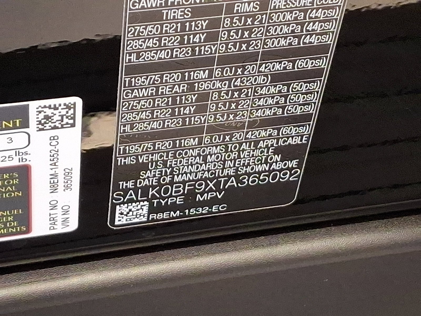New 2026 Narvik Black Land Rover SV Black image 19
