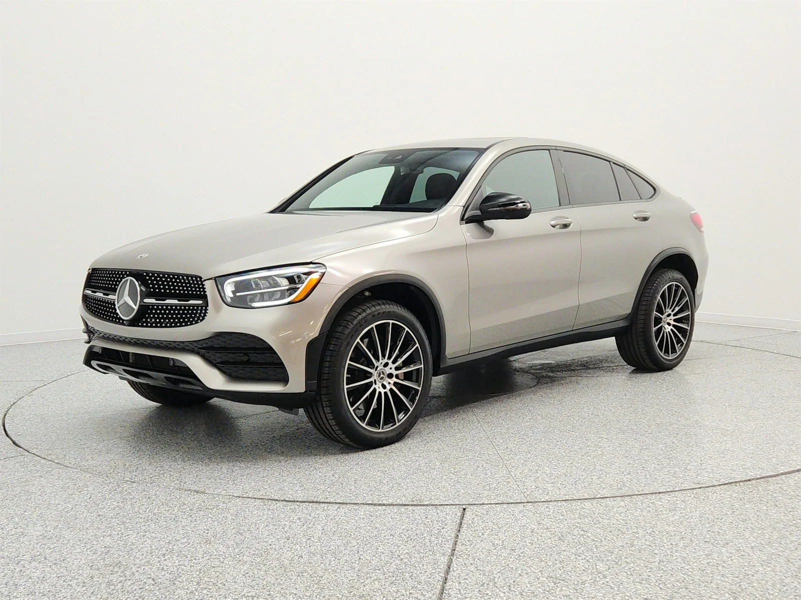 Used 2022 Mojave Silver Metallic Mercedes-Benz GLC 300 4MATIC® Coupe image 1