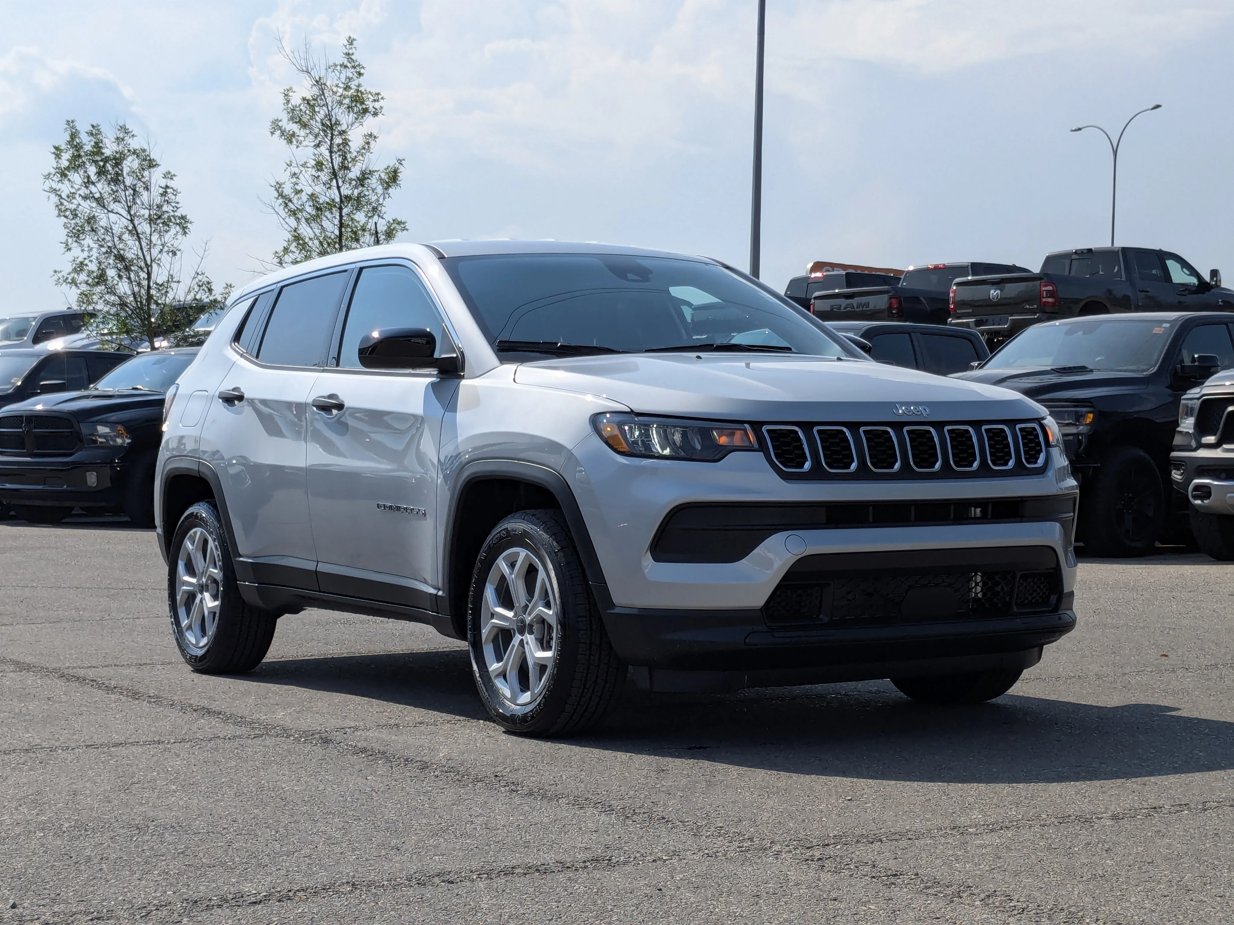 New 2026 Silver Jeep Sport - Forward Collision Warning - LED Head Lamps - Heated Seats and More! image 2