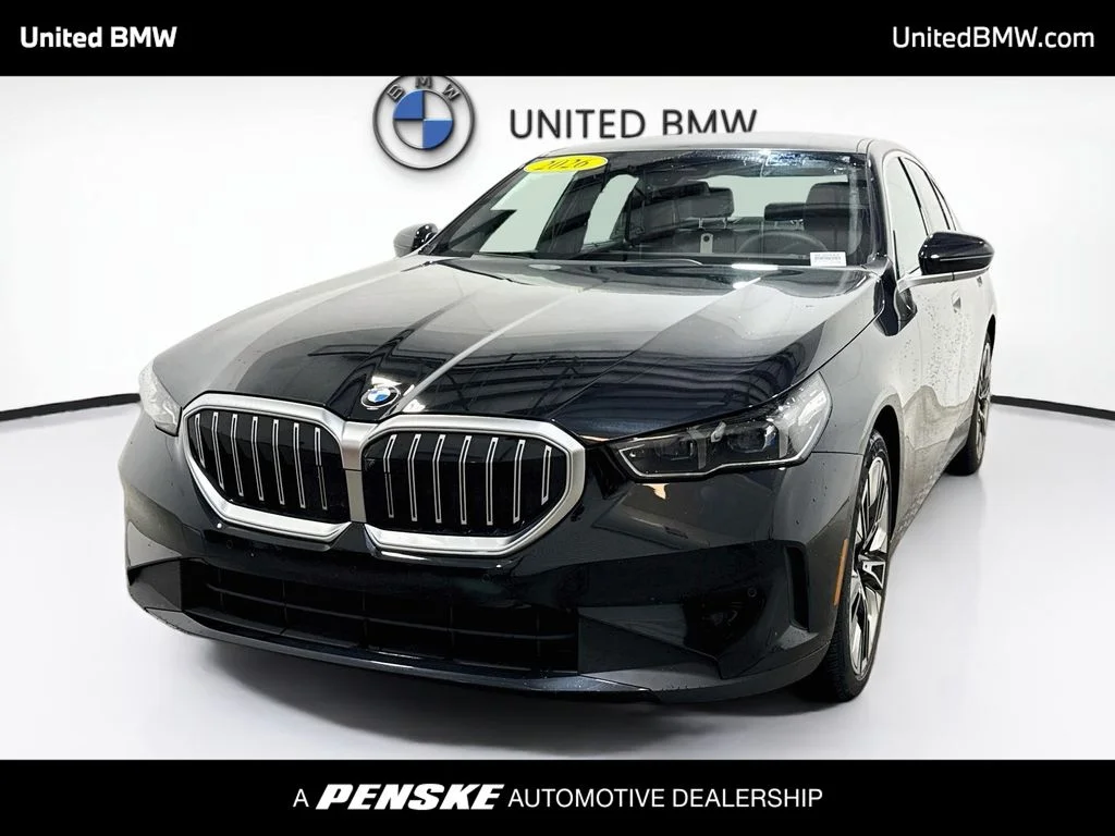 Certified Used 2026 Black Sapphire Metallic BMW 540i xDrive image 1