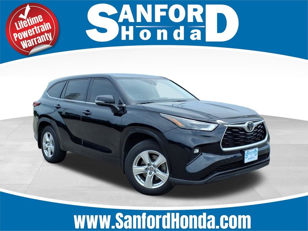 Used 2022 Midnight Black Metallic Toyota LE image 1