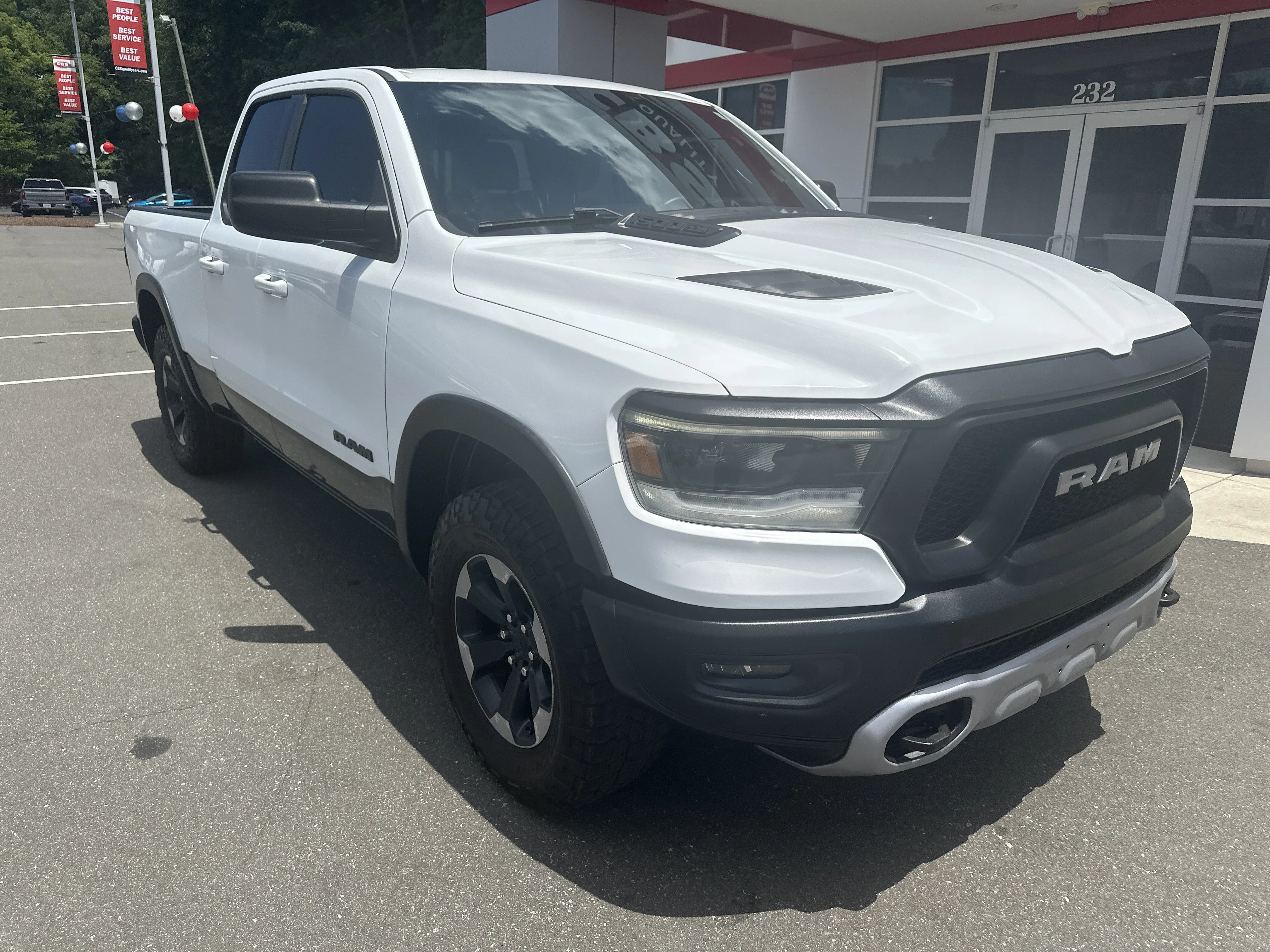 Used 2019 Bright White Clearcoat Ram Rebel image 2