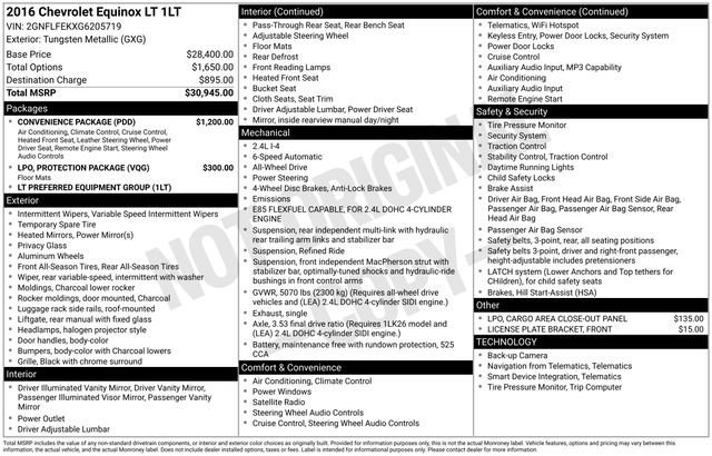 2016 Chevrolet Equinox LT