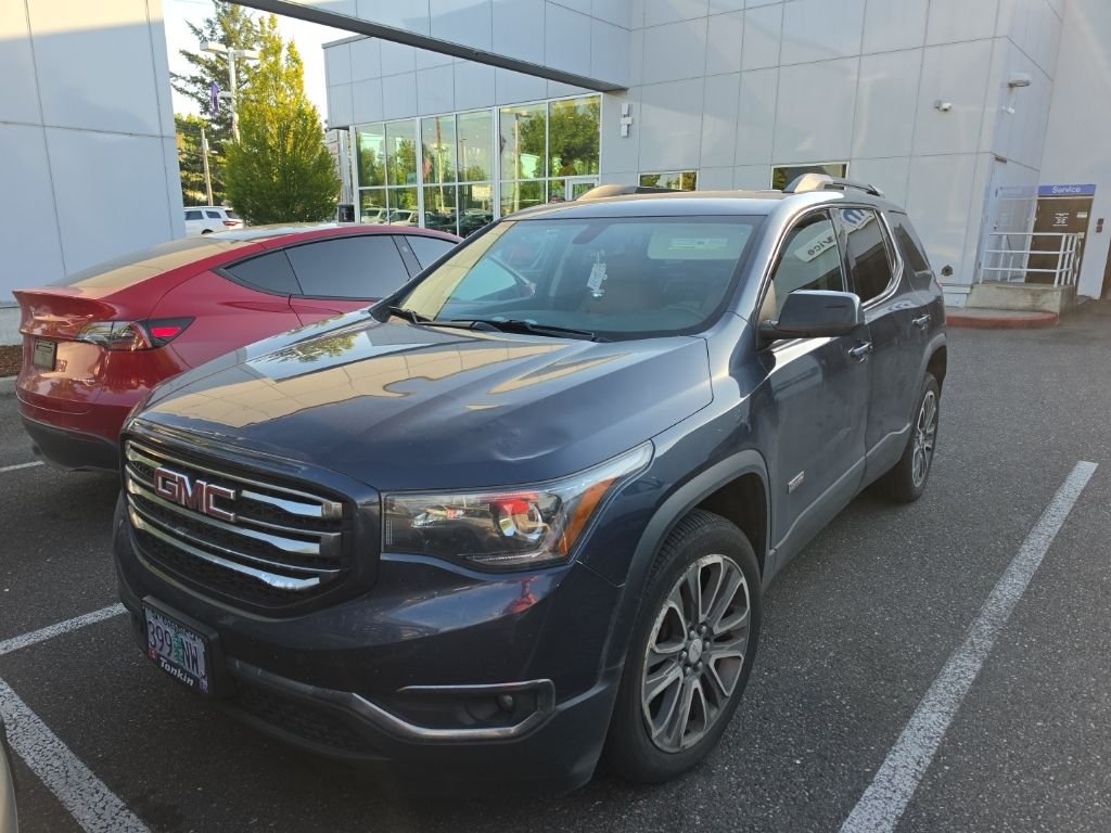 Used 2018 Blue Steel Metallic GMC SLT-1 image 2