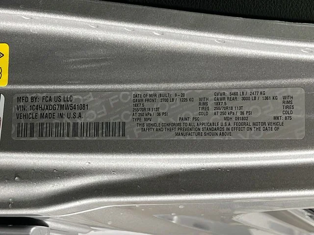 Used 2021 Silver Jeep Unlimited Sport Altitude image 11