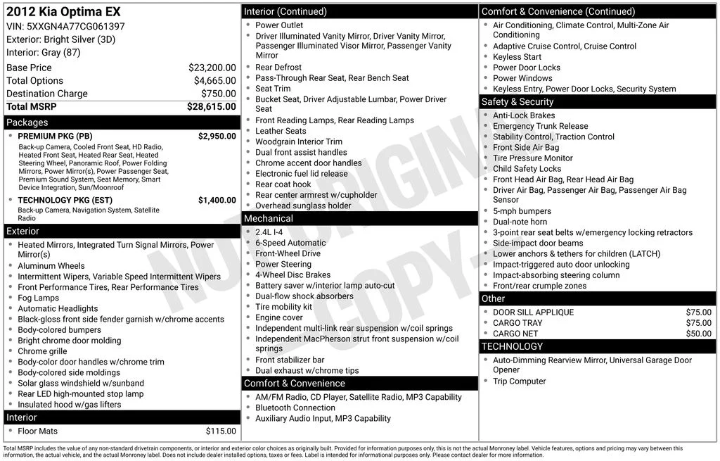 Used 2012 Silver Kia EX image 6