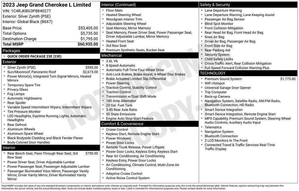 Used 2023 Silver Jeep Limited 4x4 image 49
