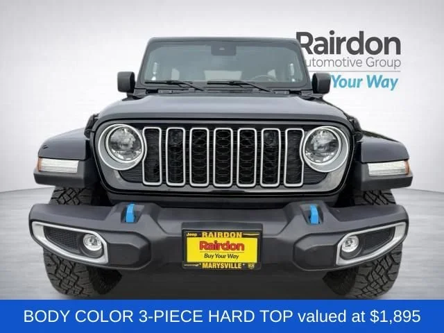 Used 2024 Black Clearcoat Jeep Sahara 4xe image 2