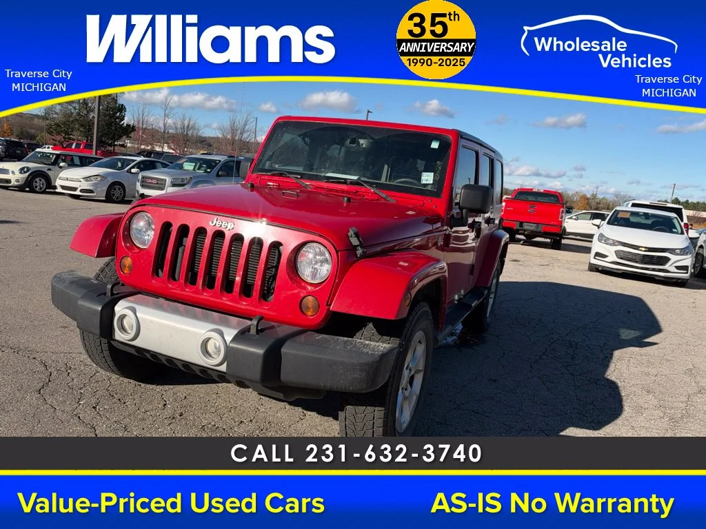 Used 2013 Flame Red Jeep Unlimited Sahara image 18
