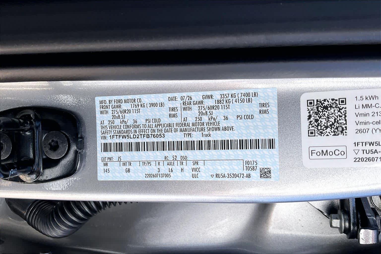 New 2026 Iconic Silver Metallic Ford Lariat® image 20