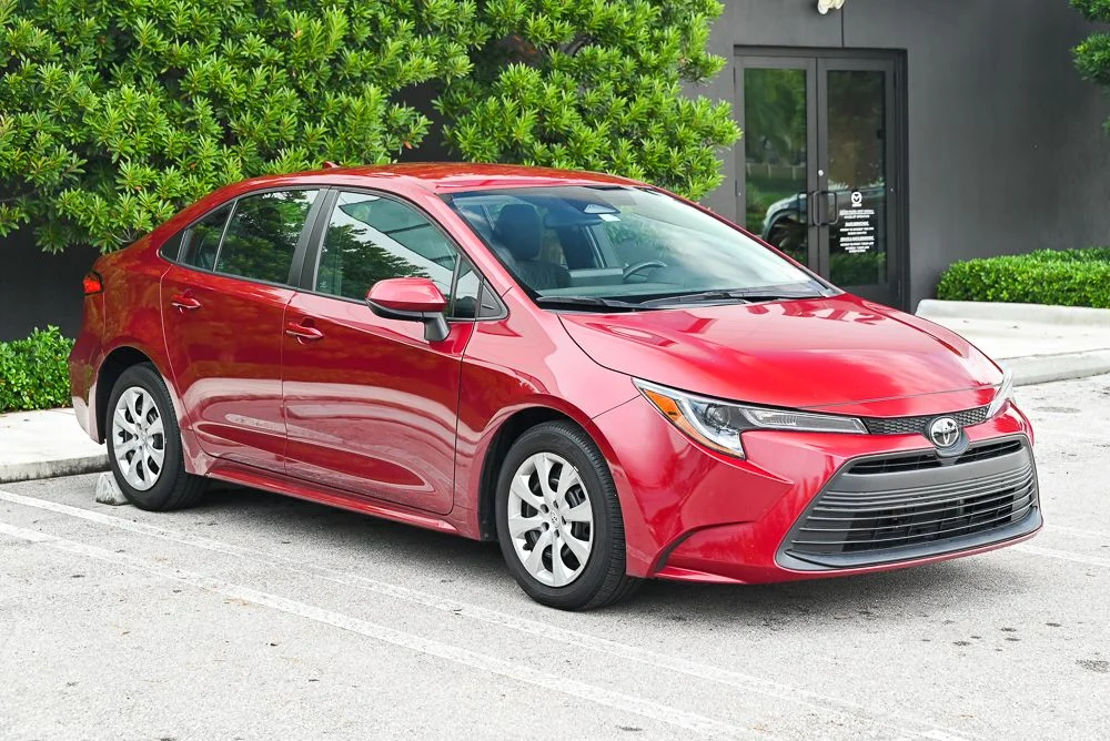 Used 2023 Red Toyota LE image 3