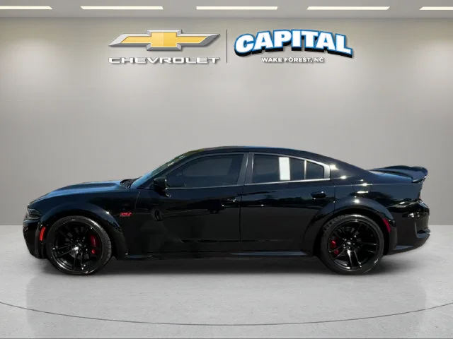 Used 2022 Black Dodge R/T Scat Pack Widebody image 2
