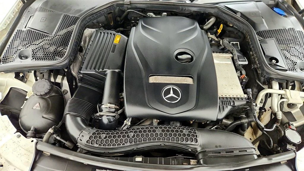 Used 2018 Polar White Mercedes-Benz C 300 4MATIC® Sedan w/ Premium Pkg, Panorama Roof & 18