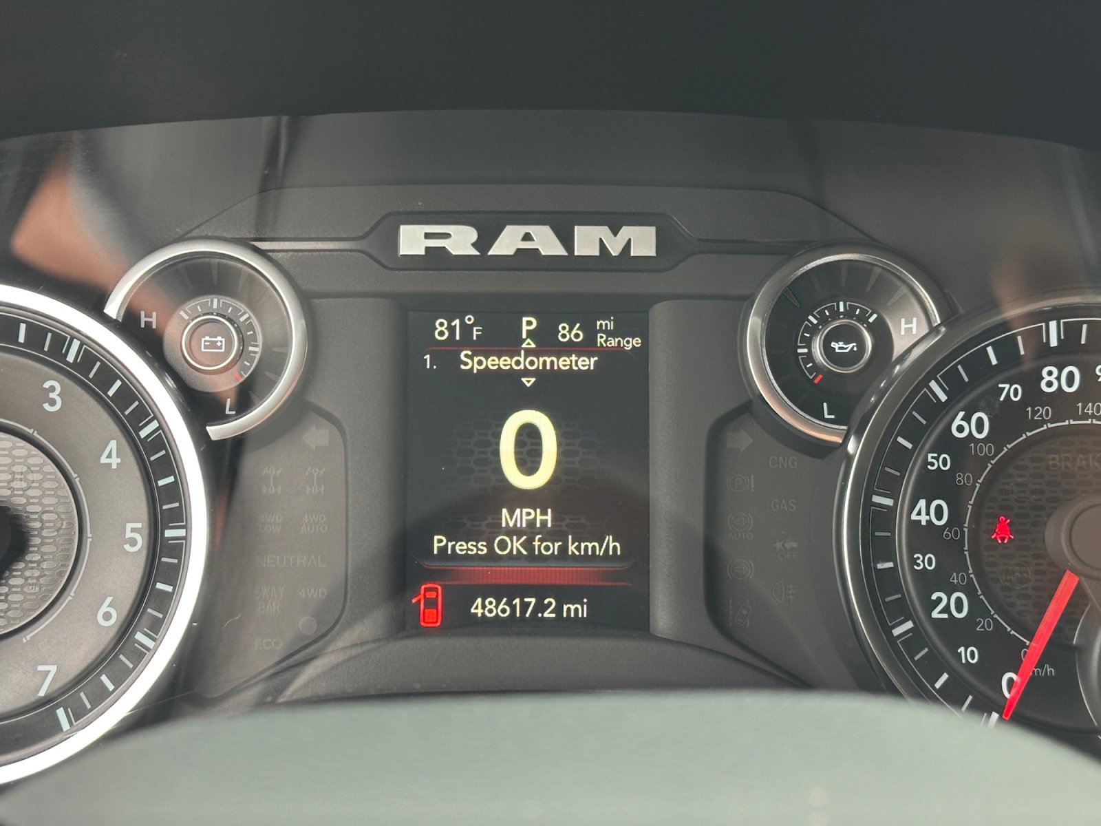 Used 2023 Bright White Clearcoat Ram Lone Star image 2