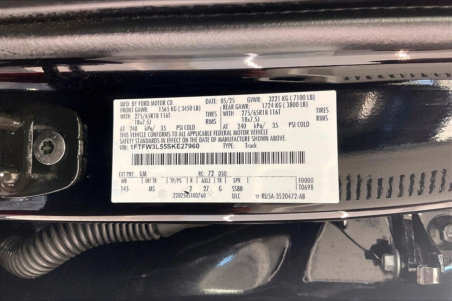 Used 2025 Agate Black Metallic Ford XLT image 35