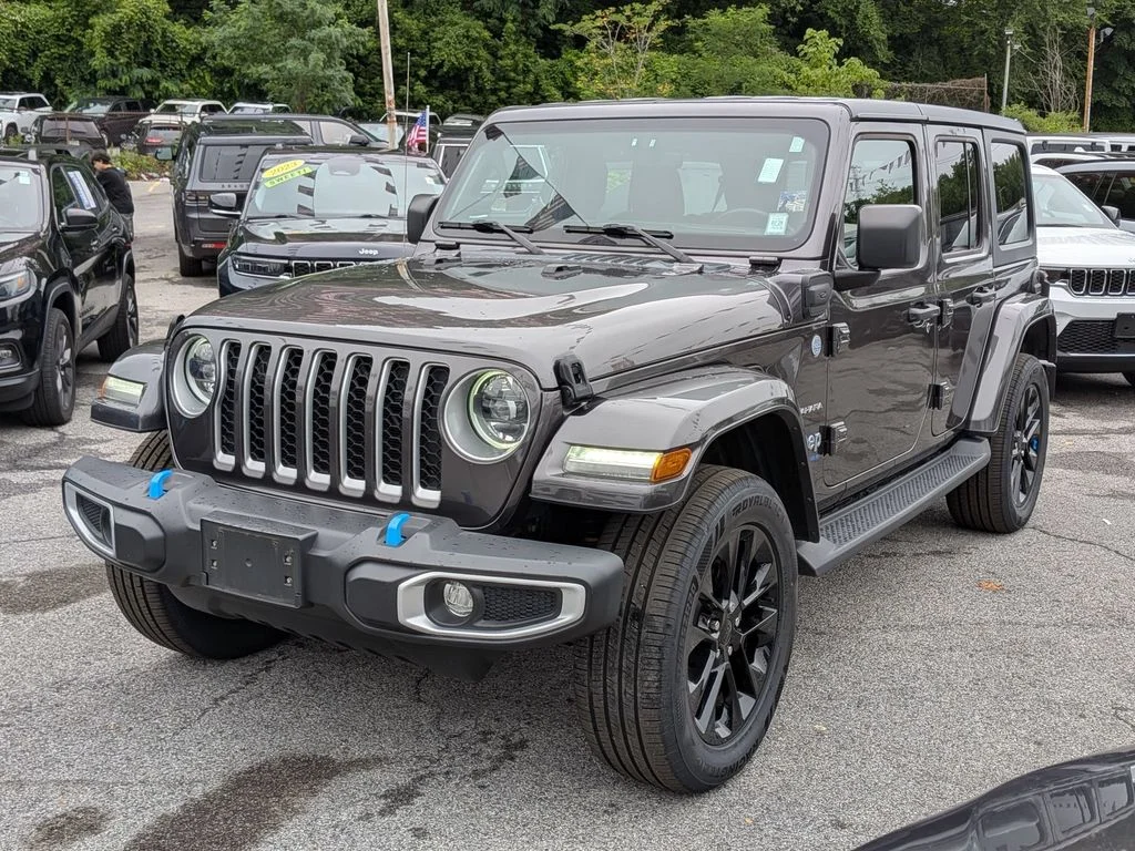 Used 2023 Gray Jeep Sahara 4xe image 1