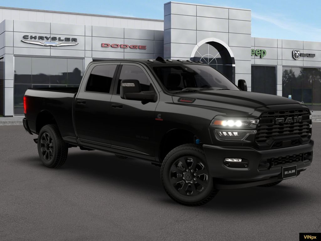 New 2026 Diamond Black Crystal Pearl-Coat Exterior Paint RAM Big Horn image 8
