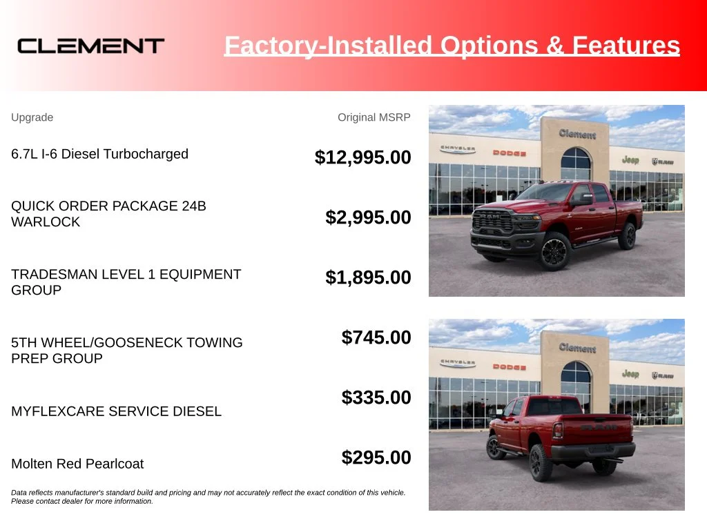 New 2026 Molten Red Pearl-Coat Exterior Paint RAM Warlock image 14