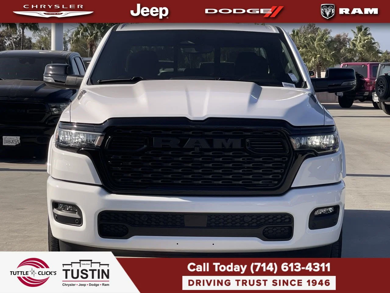 New 2027 Bright White Clear-Coat Exterior Paint RAM Big Horn image 8