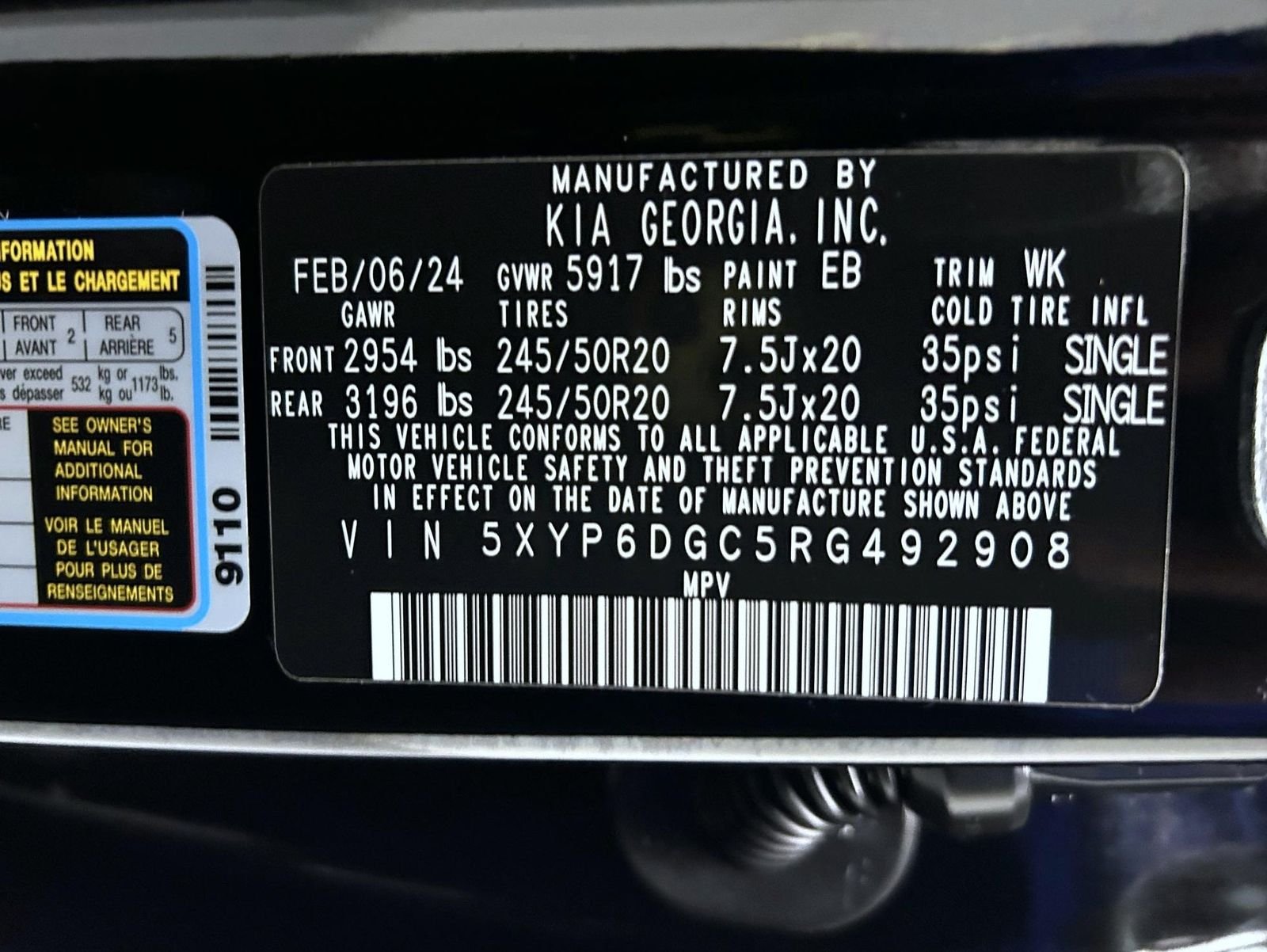 Used 2024 Black Kia S image 26