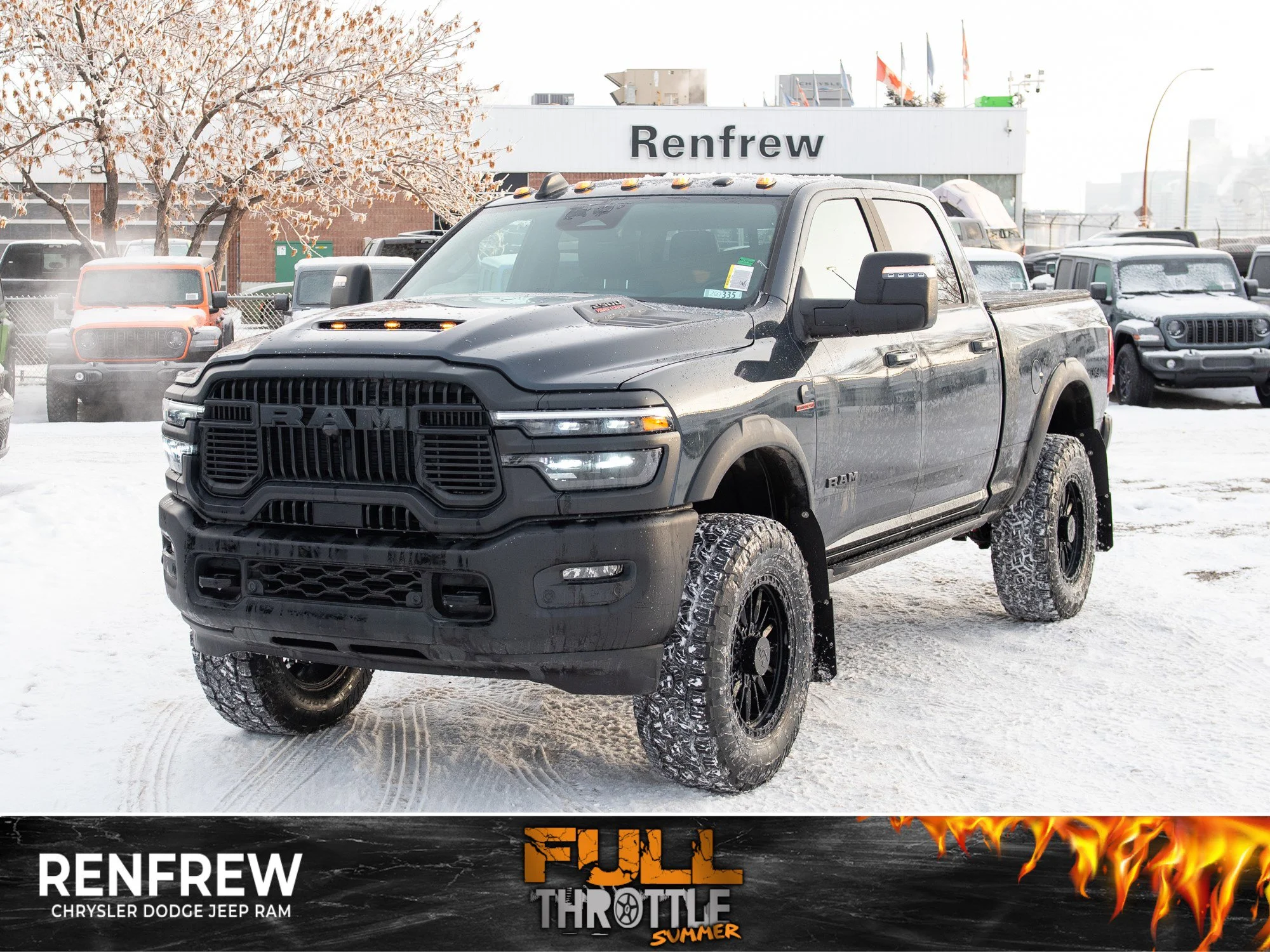 New 2026 Blue RAM Rebel*, 3 Inch Lift Kit, 37 Inch Tires, Trigger Industries MudFlaps image 1