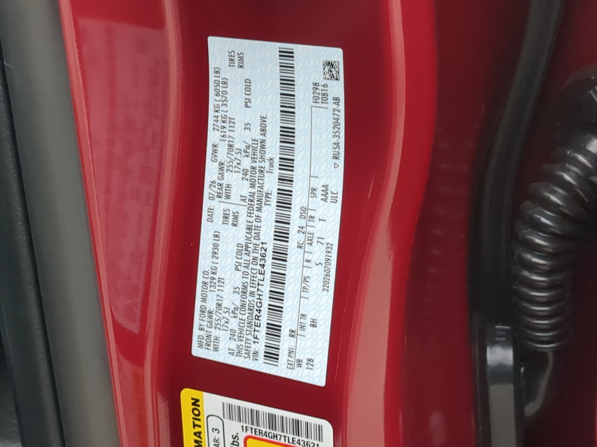 New 2026 Ruby Red Metallic Tinted Clearcoat Ford XLT image 66