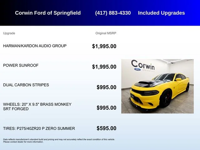 Used 2017 Yellow Dodge SRT Hellcat image 5
